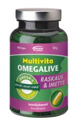 MULTIVITA OMEGALIVE RASKAUS&IMETYS 100 kaps