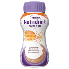 Nutridrink Multi Fibre suklaa 4x200 ml